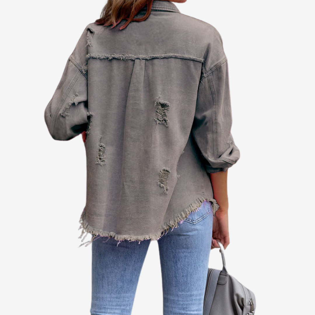 Clarina™ Oversized Denim Jacket