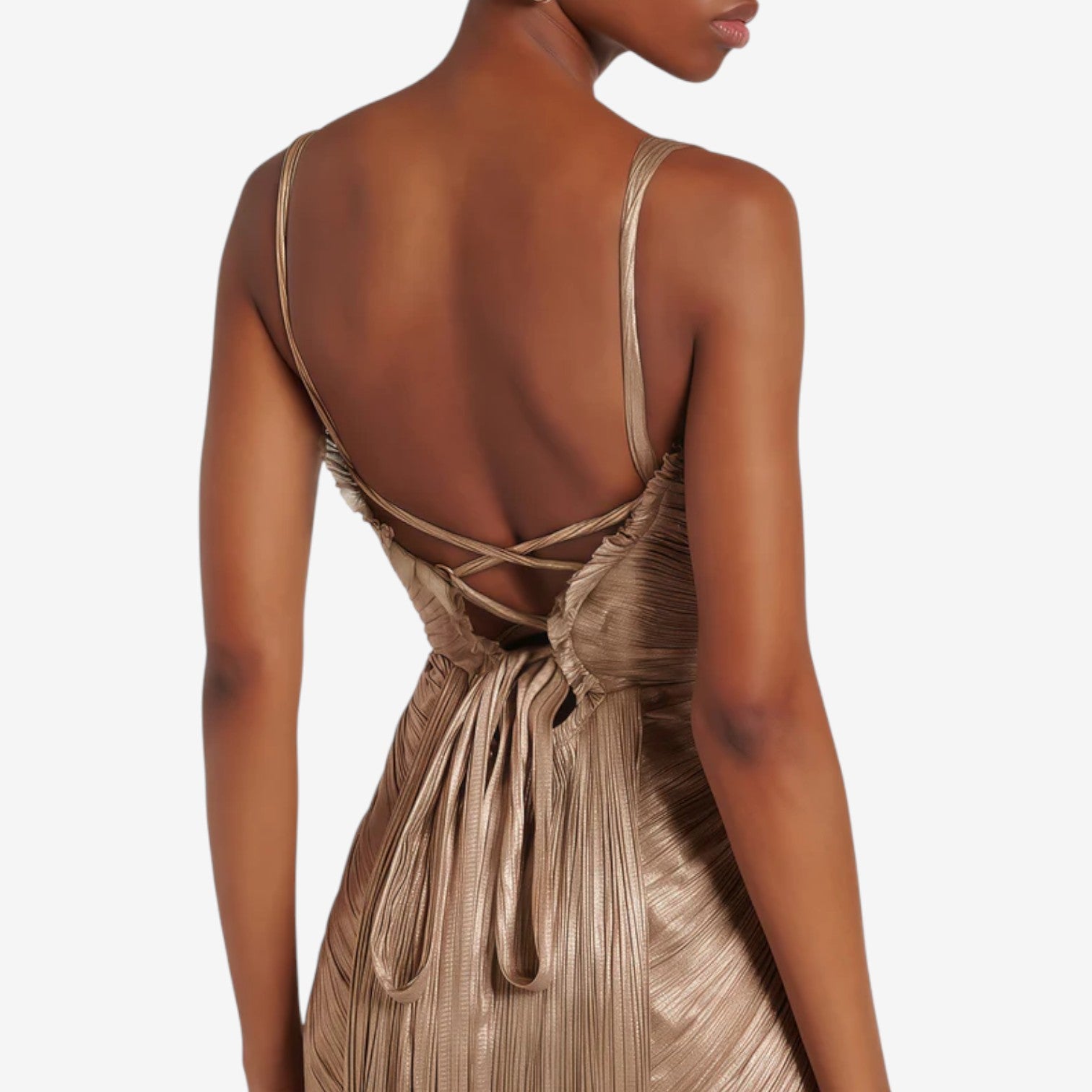 Aliona™ Long Pleated Dress