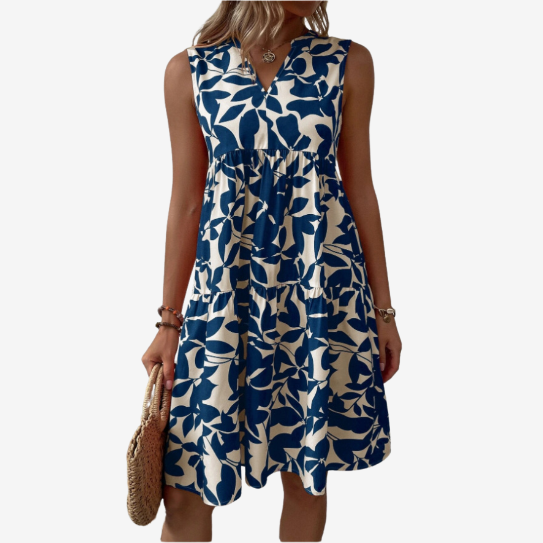 Séraphine™ Midi with Leafy Patterns