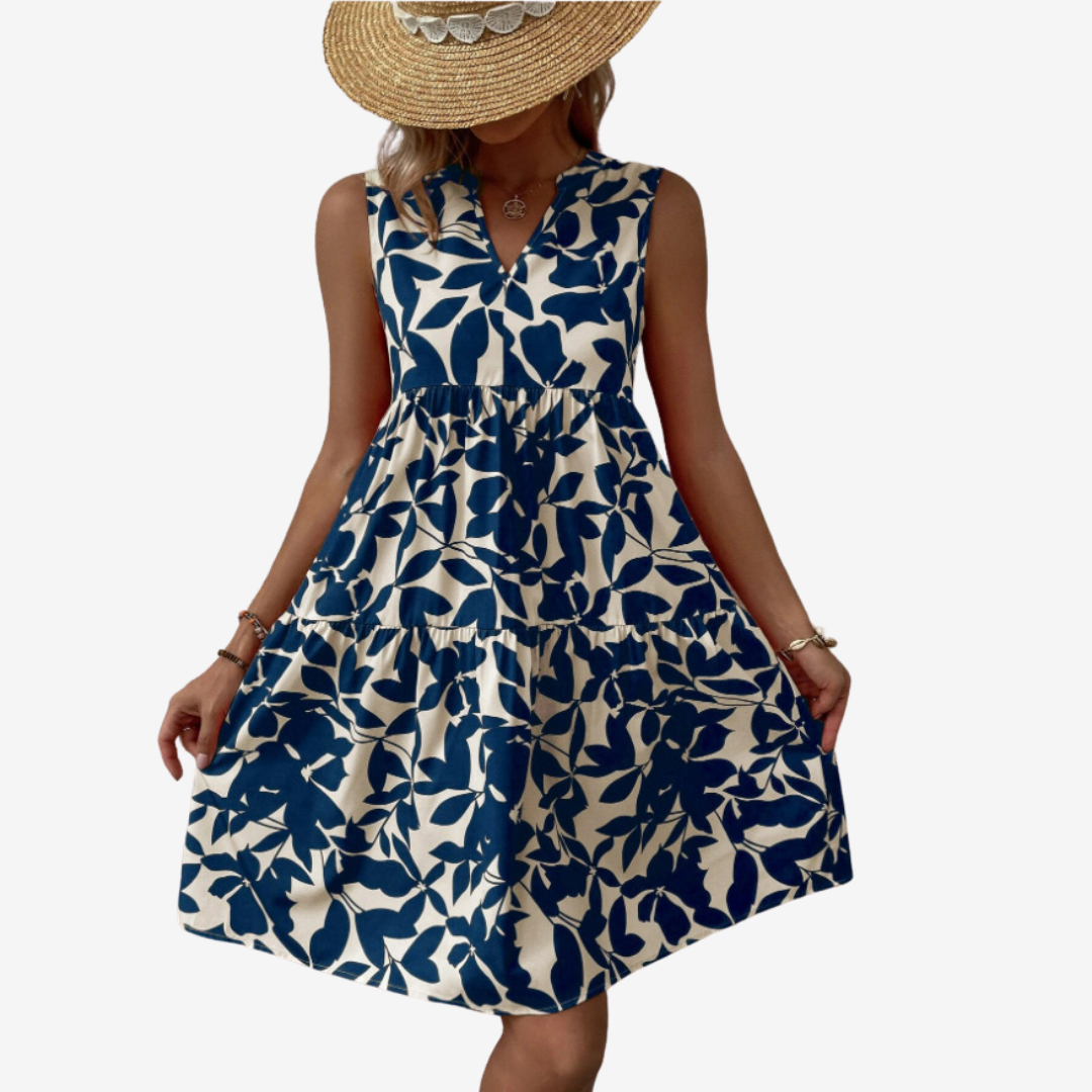 Séraphine™ Midi with Leafy Patterns