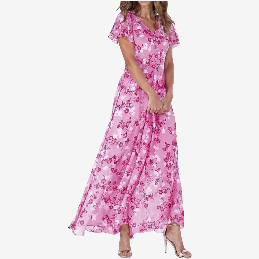 Élodie™ Midi Fluid V-Neck