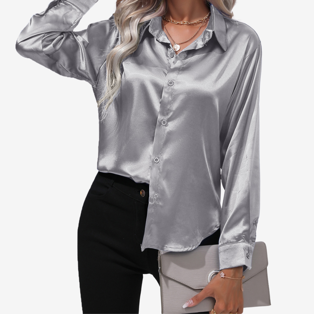 Alvira™ Elegant Silk Shirt