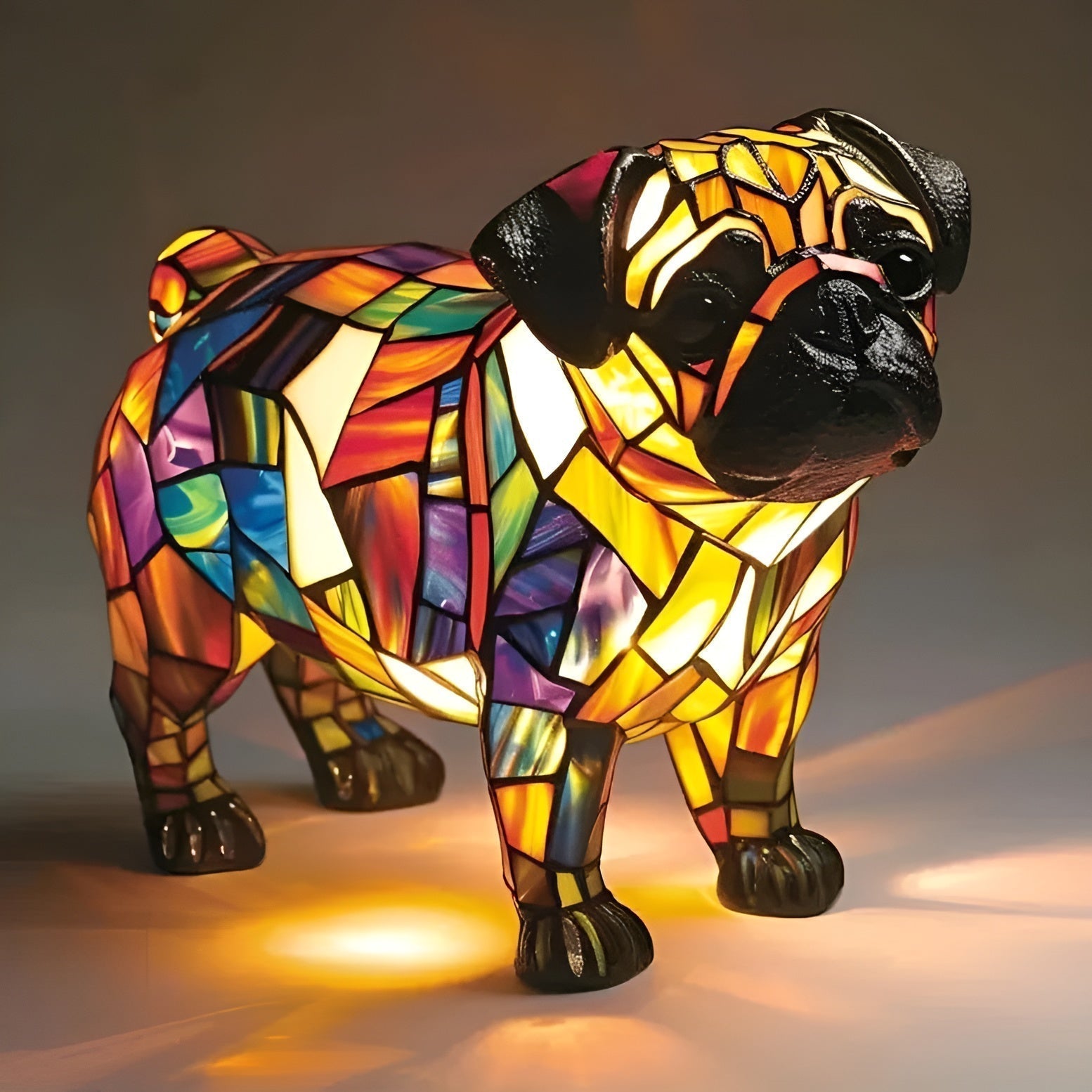 Max - Lampe En Verre Multicolore