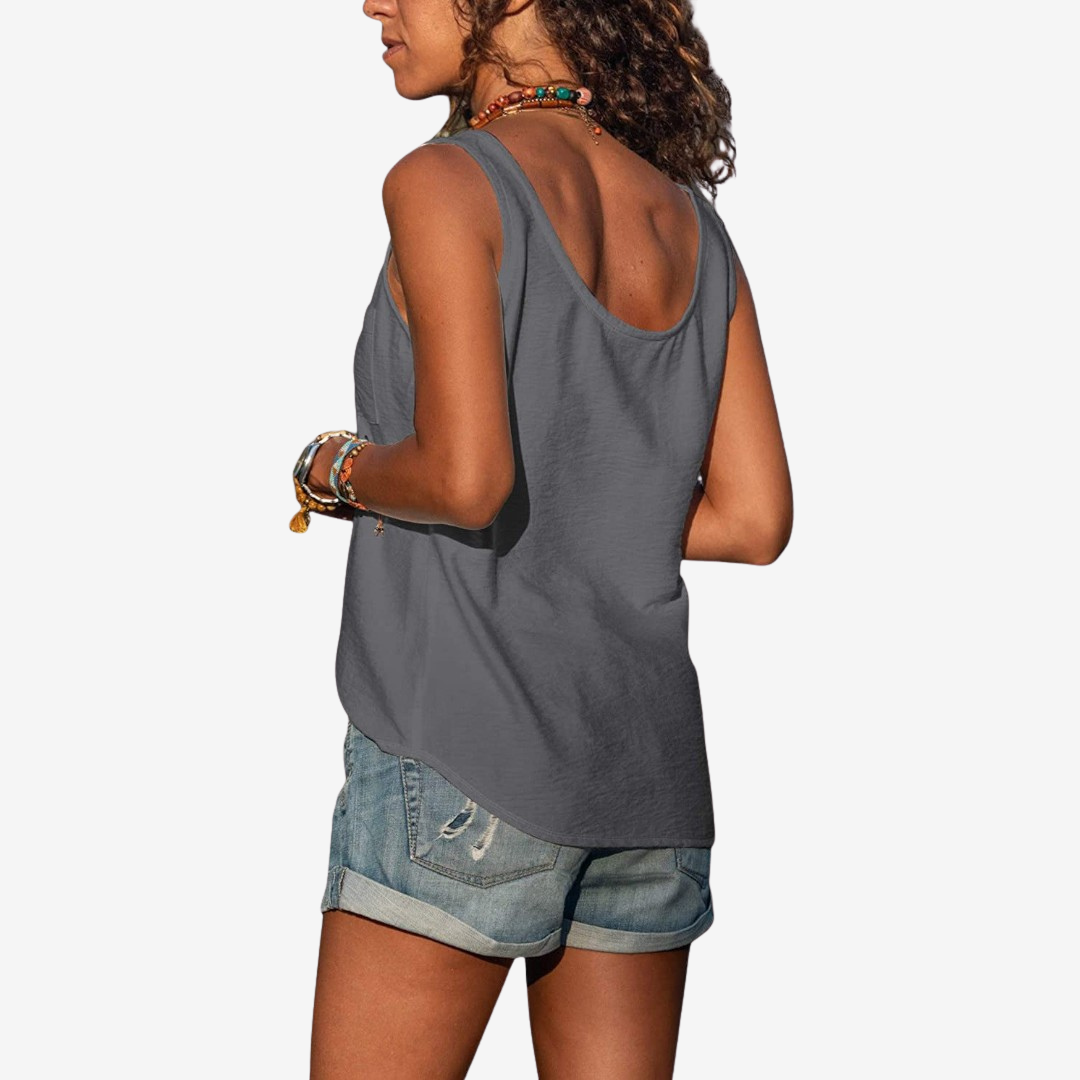 Sidra™ V-neck with buttons