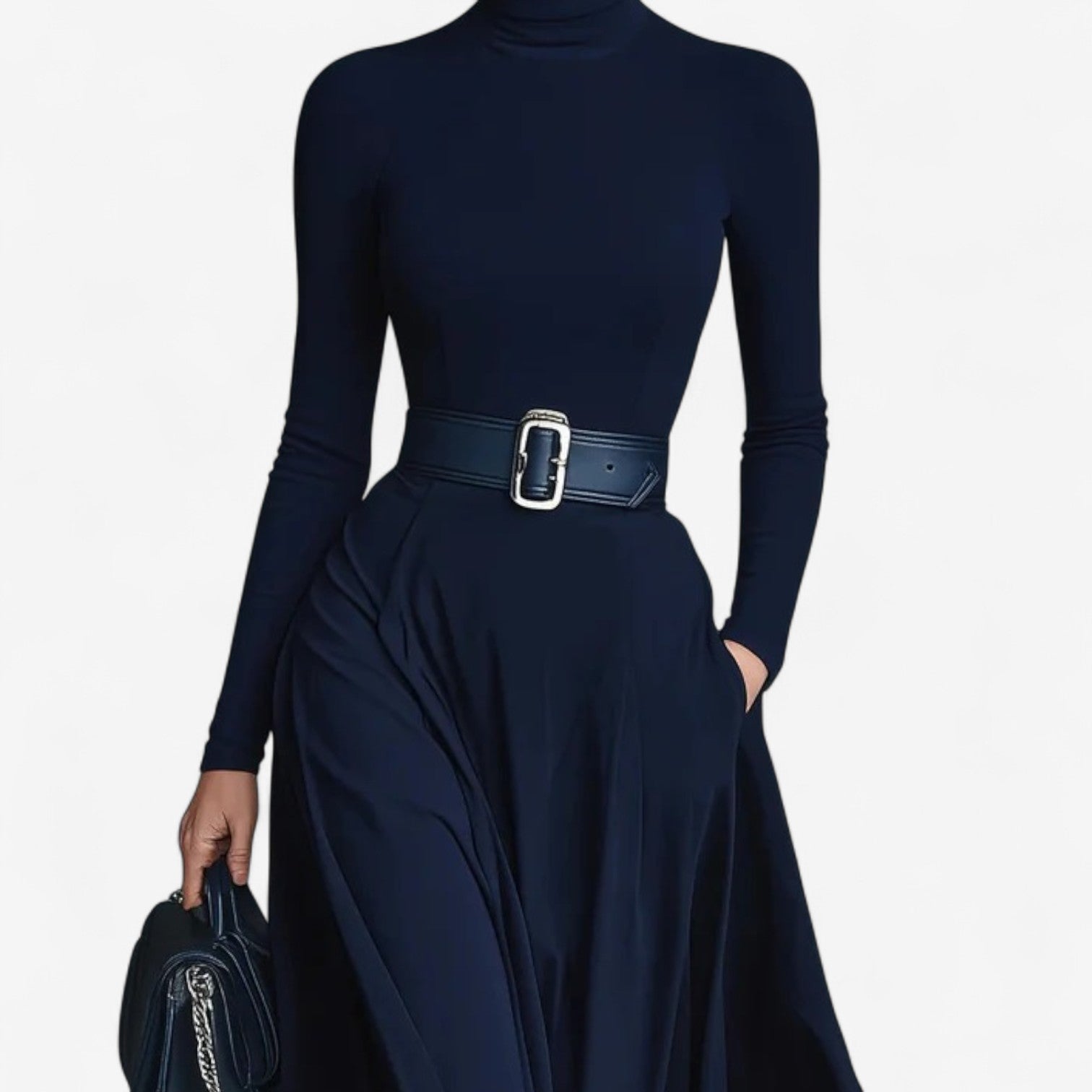 Yvelise™ Maxi Dress with High Neck