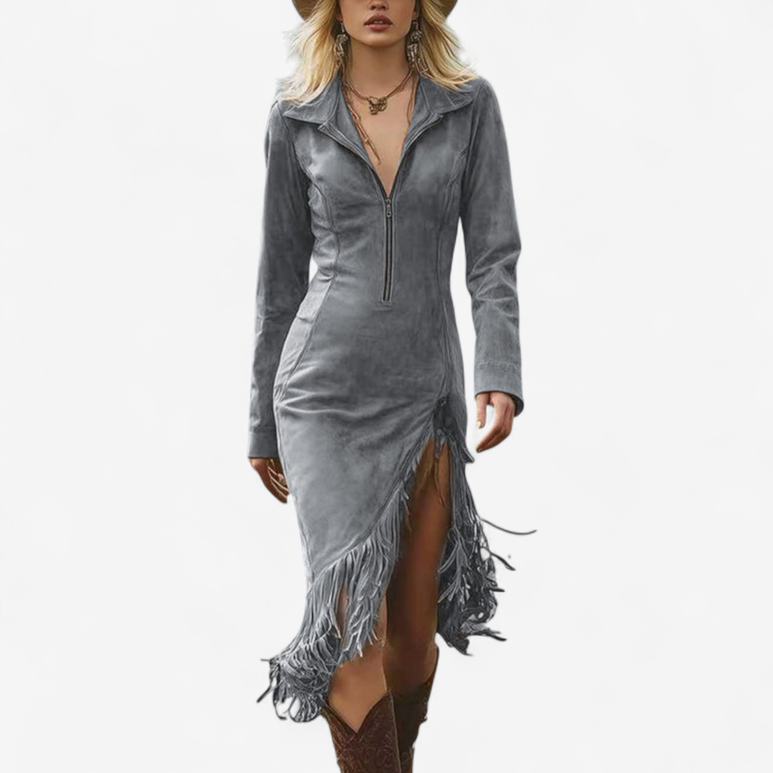 Ginette™ Elegant Autumn Dress