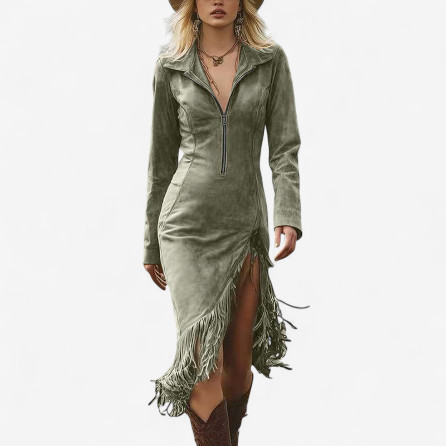 Ginette™ Elegant Autumn Dress