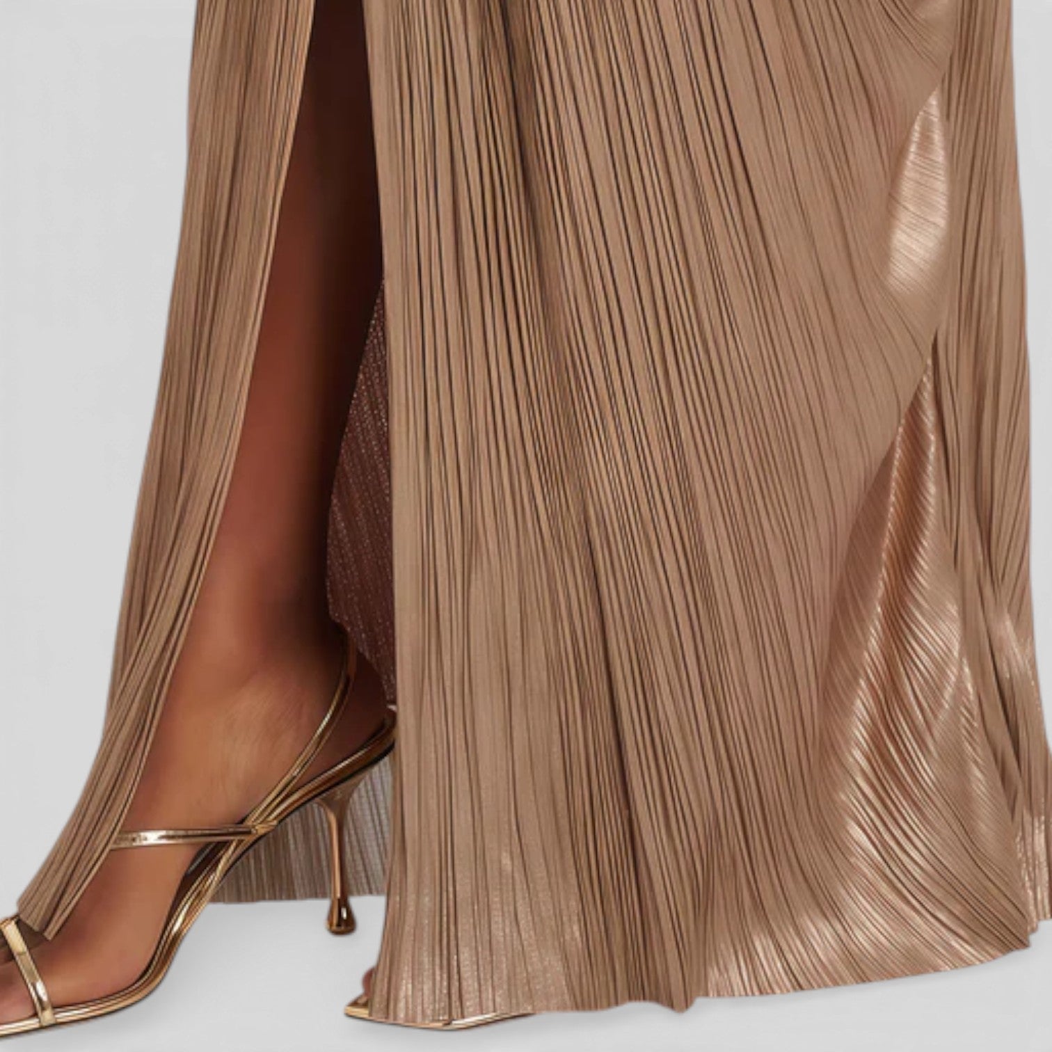 Aliona™ Long Pleated Dress