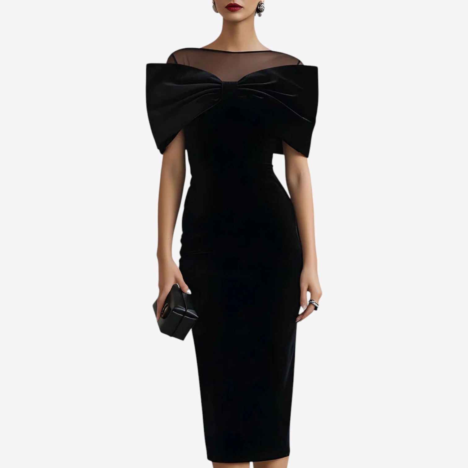 Crizelda™ Black Evening Dress