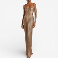 Aliona™ Long Pleated Dress