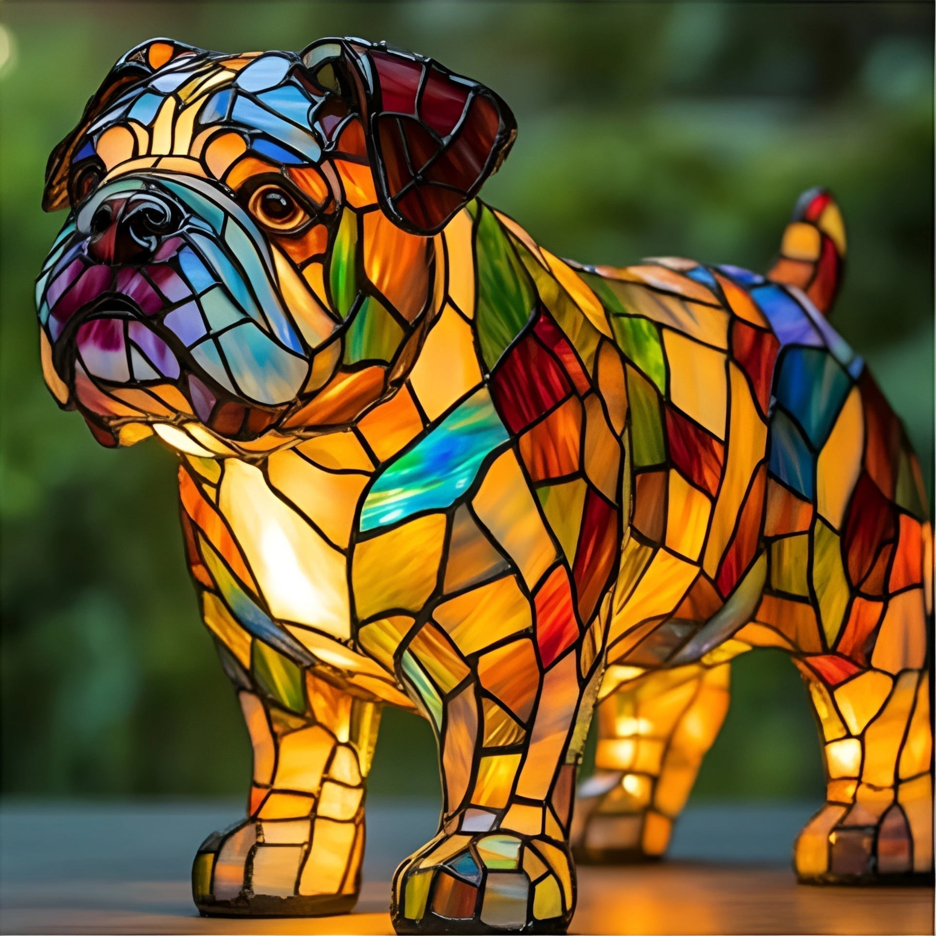 Aiko - Lampe En Verre Multicolore